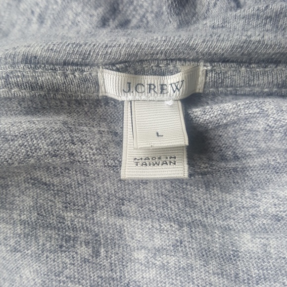 J. CREW Gray & Striped T-Shirt - Size Large - Picture 4 of 4